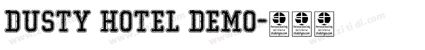 Dusty Hotel Demo字体转换